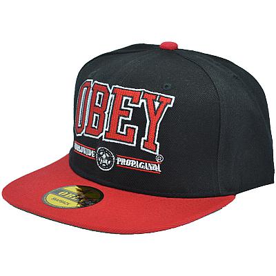 Купить Кепки з логотипами Obey Worldwide Propaganda black / red / green інтернет-магазин
