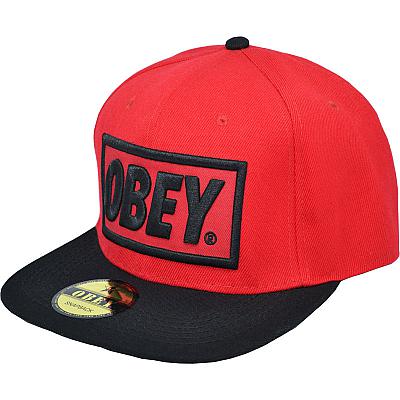 Купить Кепки з логотипами Obey red / black / green інтернет-магазин