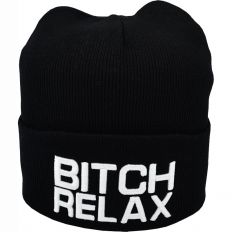 Купити Hats Bitch Relax с отворотом черная  інтернет-магазин