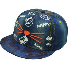 Купити Other детская кепка Happy Cat blue jeans інтернет-магазин