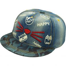 Купити Other детская кепка Happy Cat light-blue jeans інтернет-магазин
