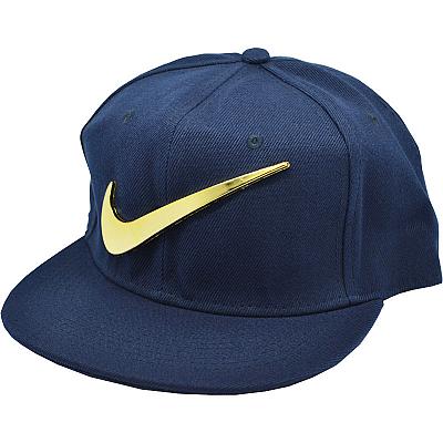 Купить Кепки з логотипами Nike big gold logo dark-blue інтернет-магазин