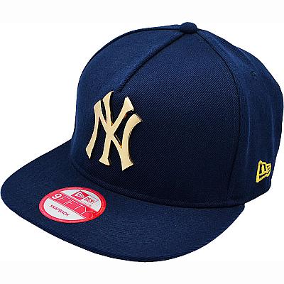 Купить Кепки спорт New York Gold logo dark-blue інтернет-магазин