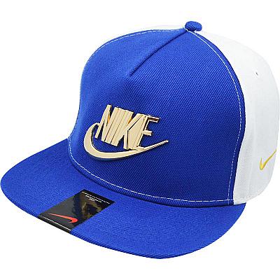 Купить Кепки с логотипами Nike blue / white / gold logo интернет магазин