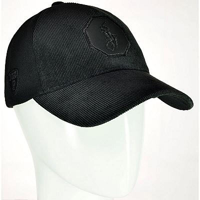 Купить Теплі кепки Polo Демісезонна вельветова бейсболка на застібці Polo чорна інтернет-магазин