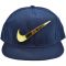 Купити Кепки з логотипами Nike big gold logo dark-blue інтернет-магазин