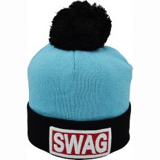 Купить Hats SWAG голубой, черный интернет магазин