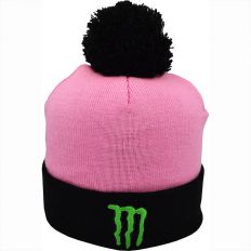 Купить Hats Monster energy с отворотом розовая с черным интернет магазин