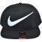 Купити Кепки з логотипами Nike black Big logo white  інтернет-магазин