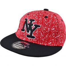 Купить New York детская кепка белый горошек red / black интернет магазин