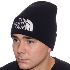 Купити Hats Шапка The North Face великий логотип чорна інтернет-магазин