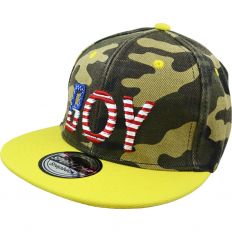 Купить Boy Детская кепка Boy камуфляжная с желтым козырьком интернет магазин